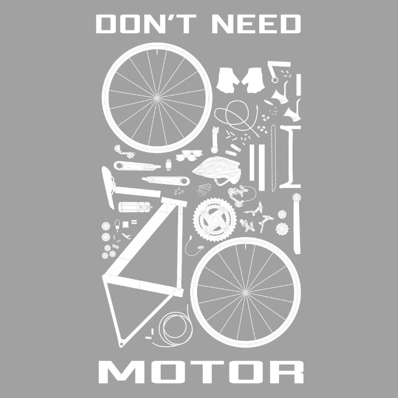 Don't need motor,  just your legs ! 