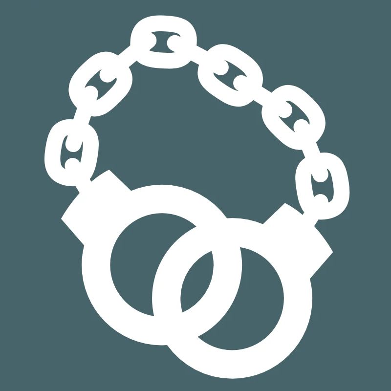 Handschellen zusammen Polizist oder Dame gesperrt