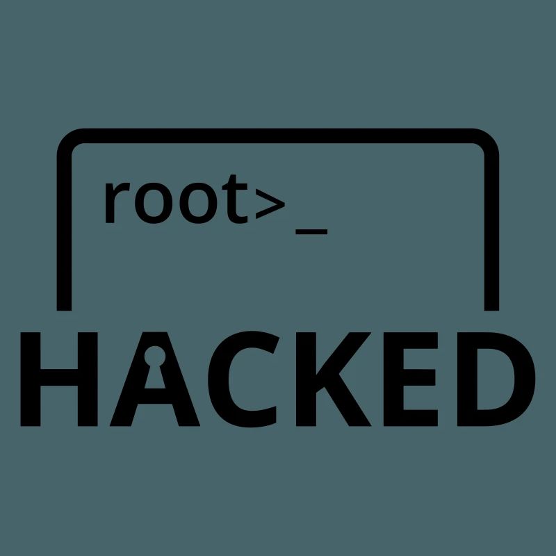 Hacked Hacker programmeur informatique