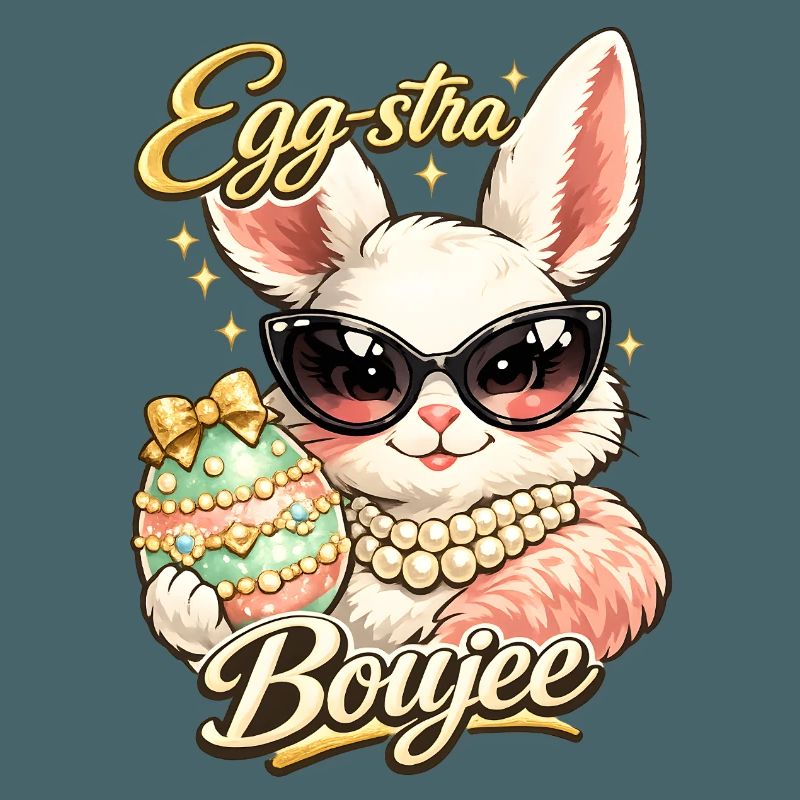 Eggstra Boujee Easter Bunny Easter