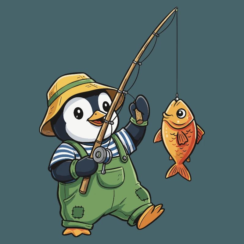 Pinguin Angler