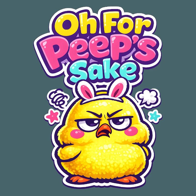 Happy Easter Easter Chick Vintage