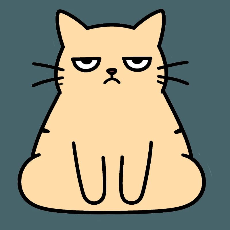 Grumpy Lounge-Katze
