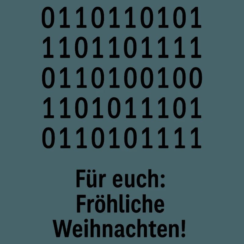 Weihnachtscode Binärmuster