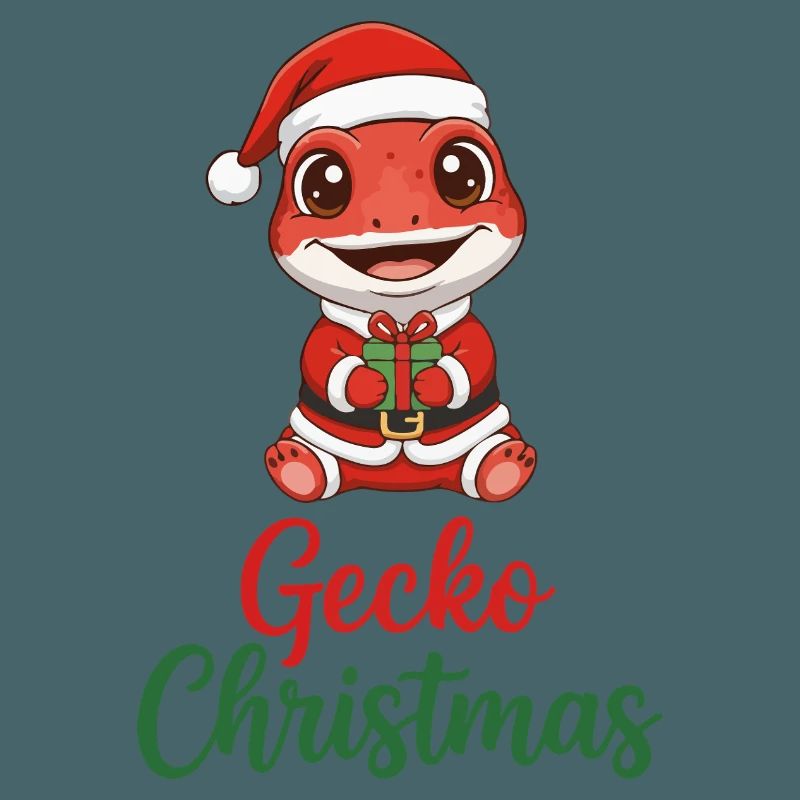 Gecko-Weihnachts-Weihnachtsgeschenk