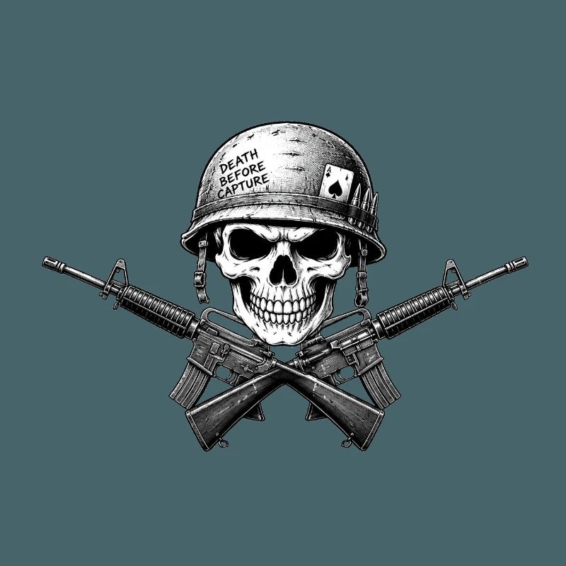 Schädel Gewehr-Emblem