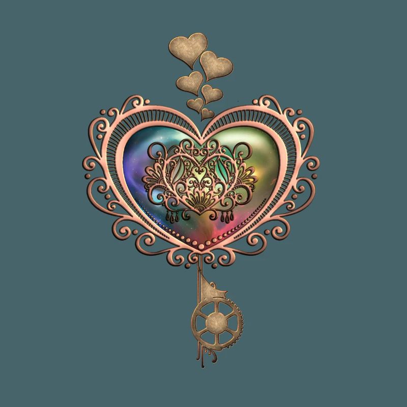 Romantisches Steampunk-Herz