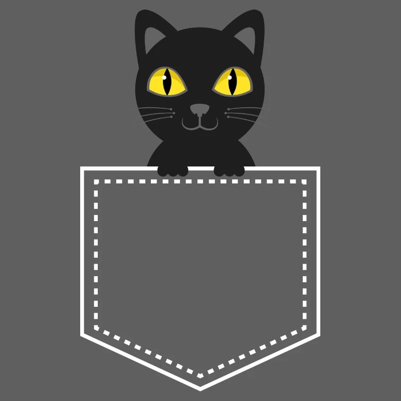 Pocket animal black cat