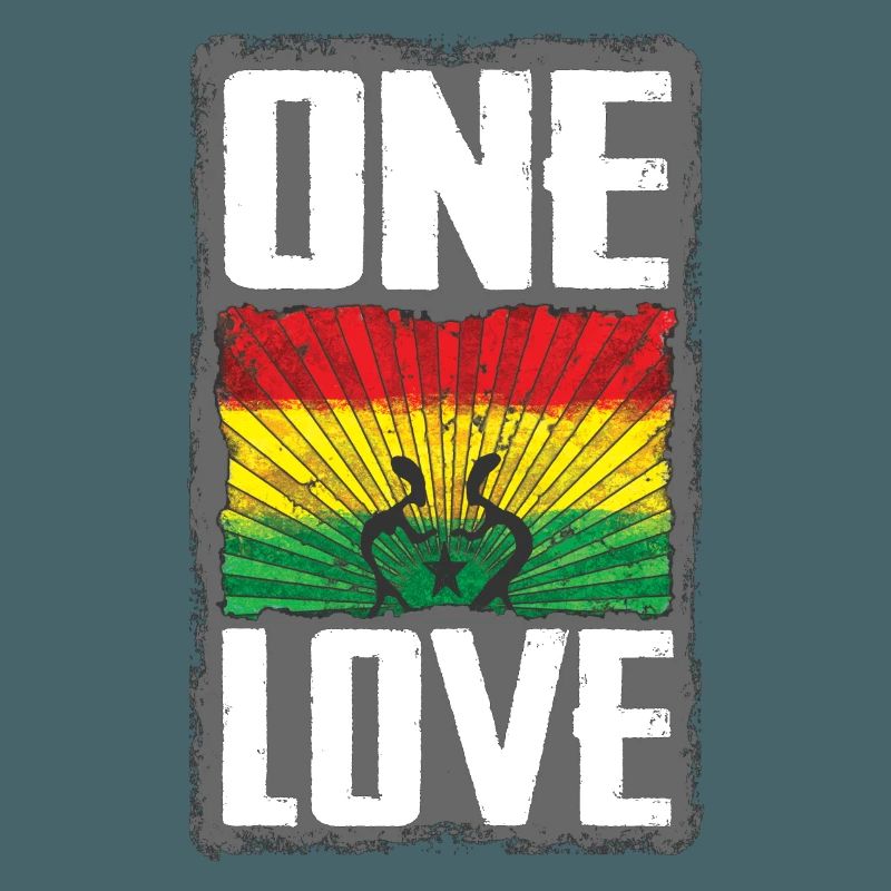 Conception du drapeau Reggae One Love