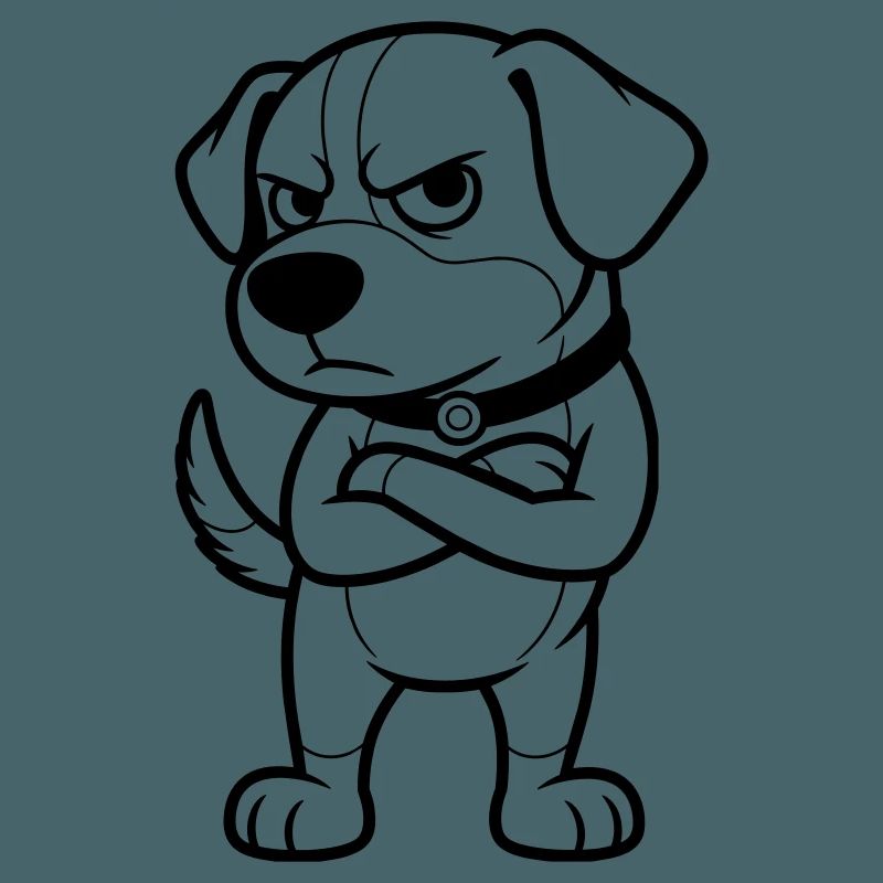 Grumpy Dog