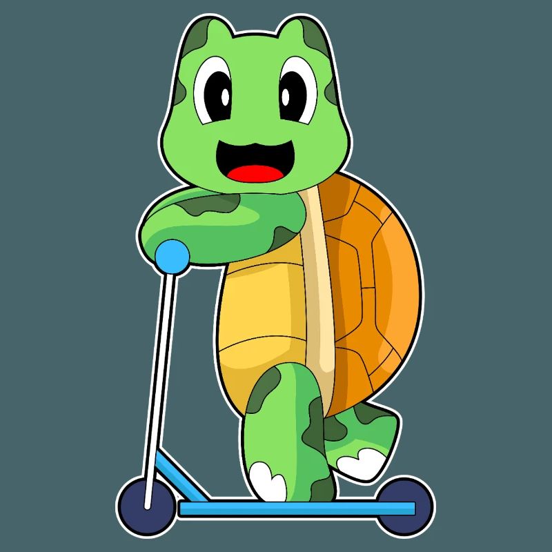Turtle scooter