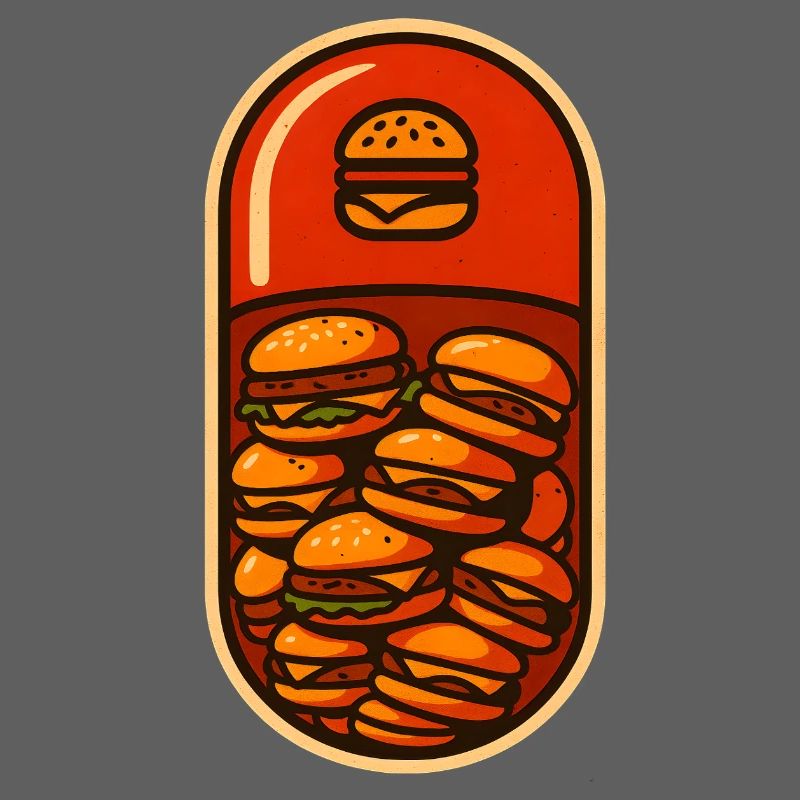 Lustiges Hamburger Stack Lover Design