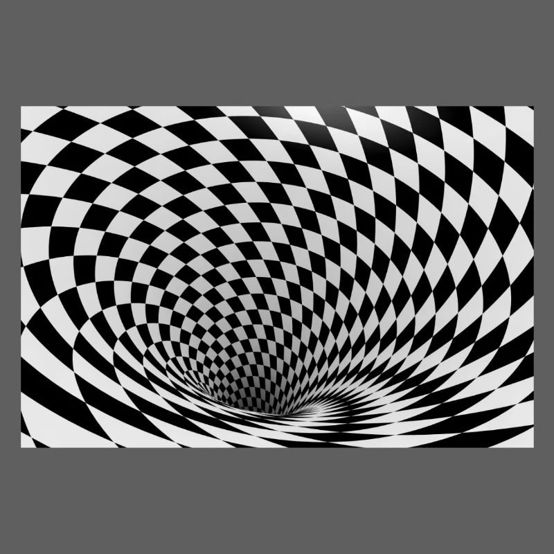 Hypnotic black and white vortex