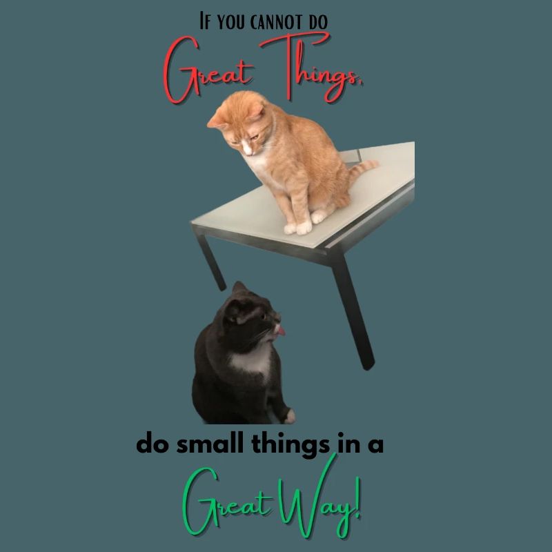 If you cannot do Great Things, do small things...