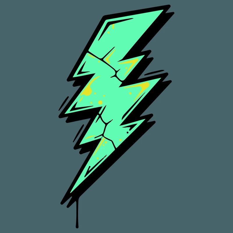 Style Éclair Éclair Abstrait