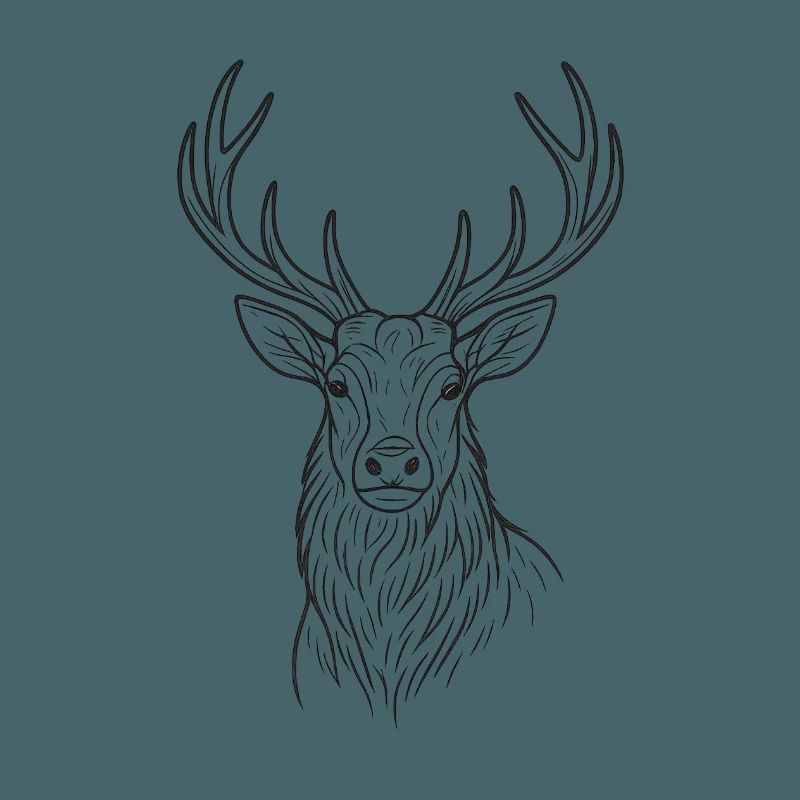 Modernes Hirsch-Design 