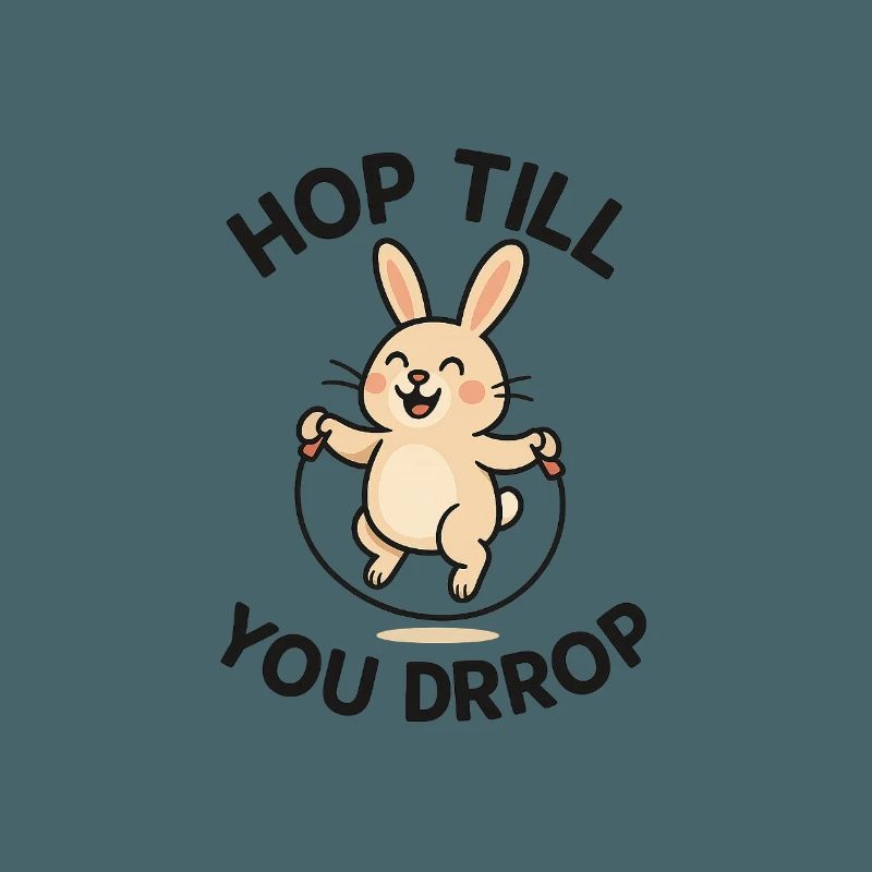 Conception de saut de lapin joyeux