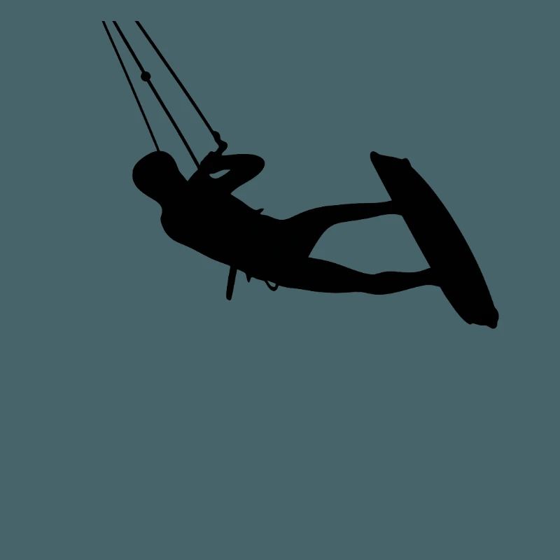 Kiter. Kitesurfing