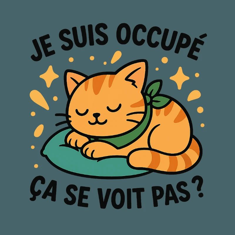 Sleeping Kitten and Ironic Slogan