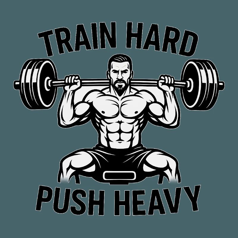 Devise de musculation Push Heavy