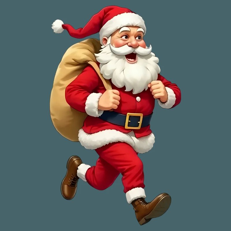 Weihnachtsmann läuft