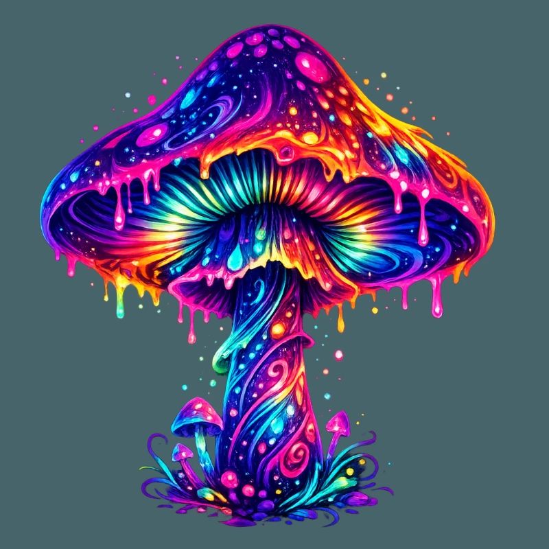 Psychedelischer Regenbogenpilz
