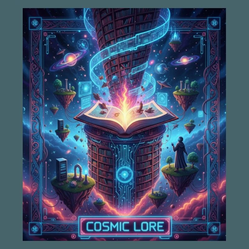 Cosmic Lore and Enchanted Book