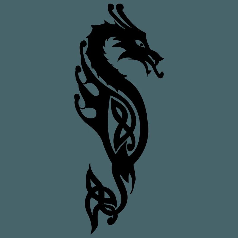 Monströse Seeschlange oder Drachenvektor