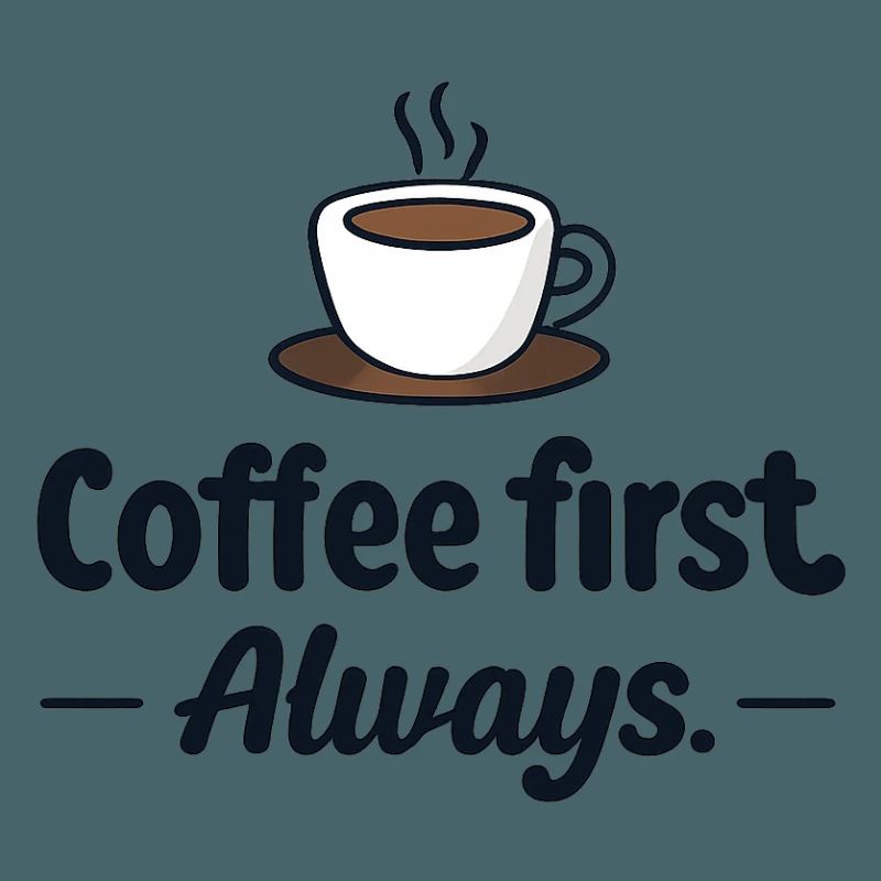 Coffee first