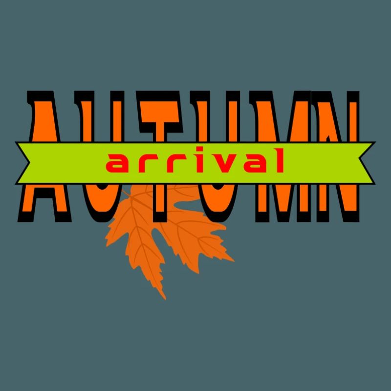 Autumn Leaf Arrival Graphic Design