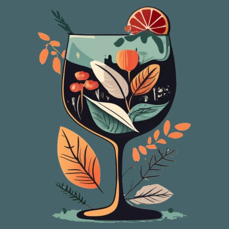 Botanische Weinglasblüte