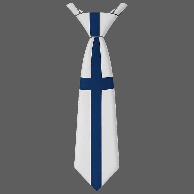 Cravate Finlande – Conception du drapeau