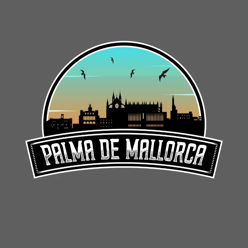 Palma De Mallorca Espagne Skyline Souvenir Espagnol