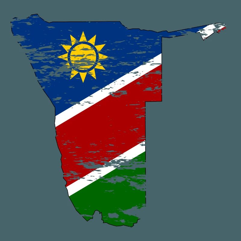 Namibia map used