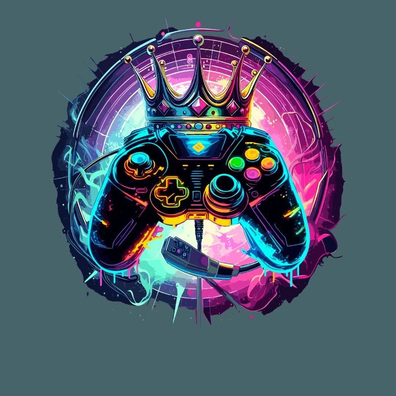 Gaming Controller with Headset and Crown