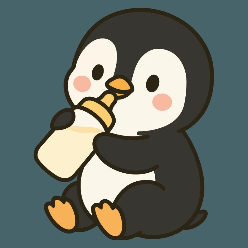 Fläschchen-Pinguin