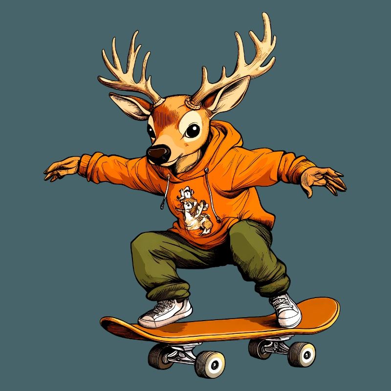 Skateboard Hirsch