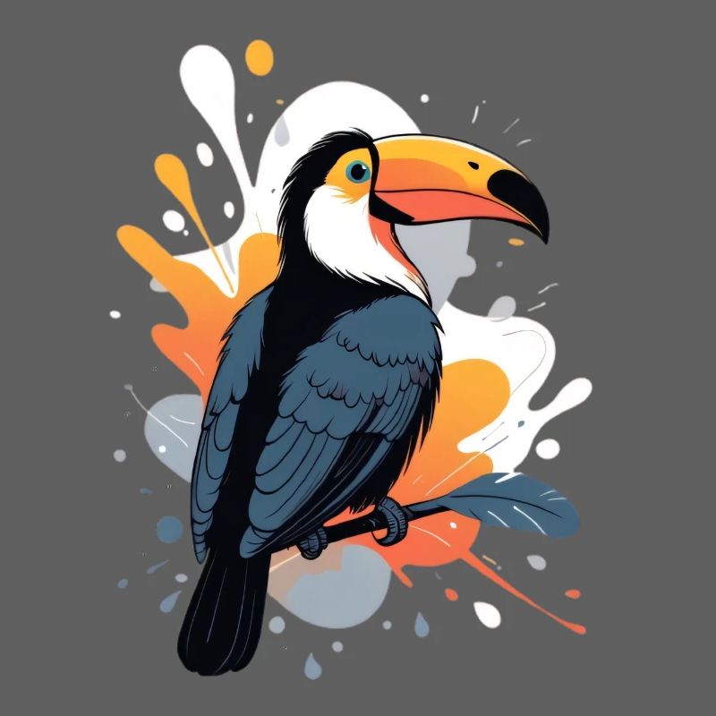 Explosion de couleur du toucan
