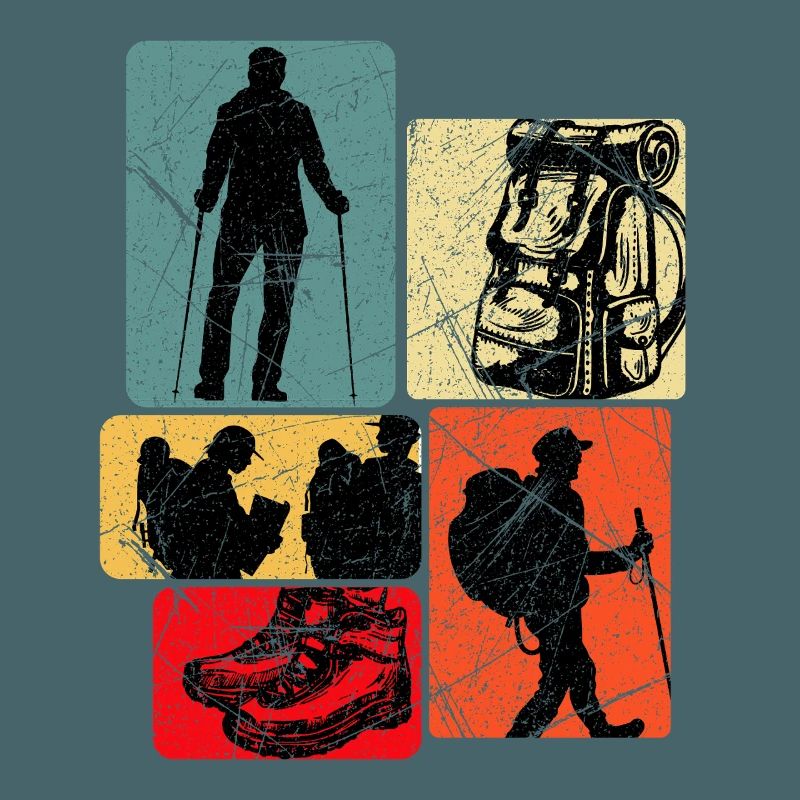 Wanderpfad Collage