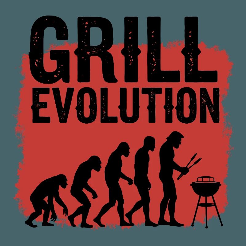 Grill Evolution Funny Grill Master Saying