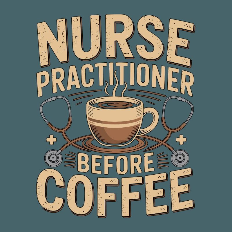 Nurse Practitioner Before Nursing Coffee Lover