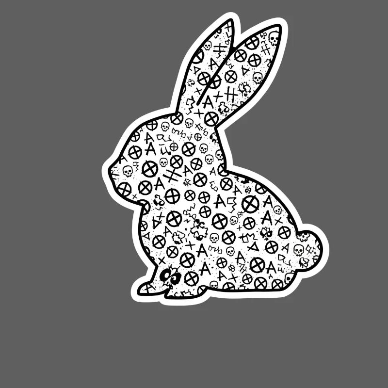 Heavy Metal Easter Bunny Rocker Easter Hardcore Bunny