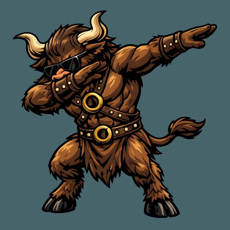 Dabbing Minotaurus