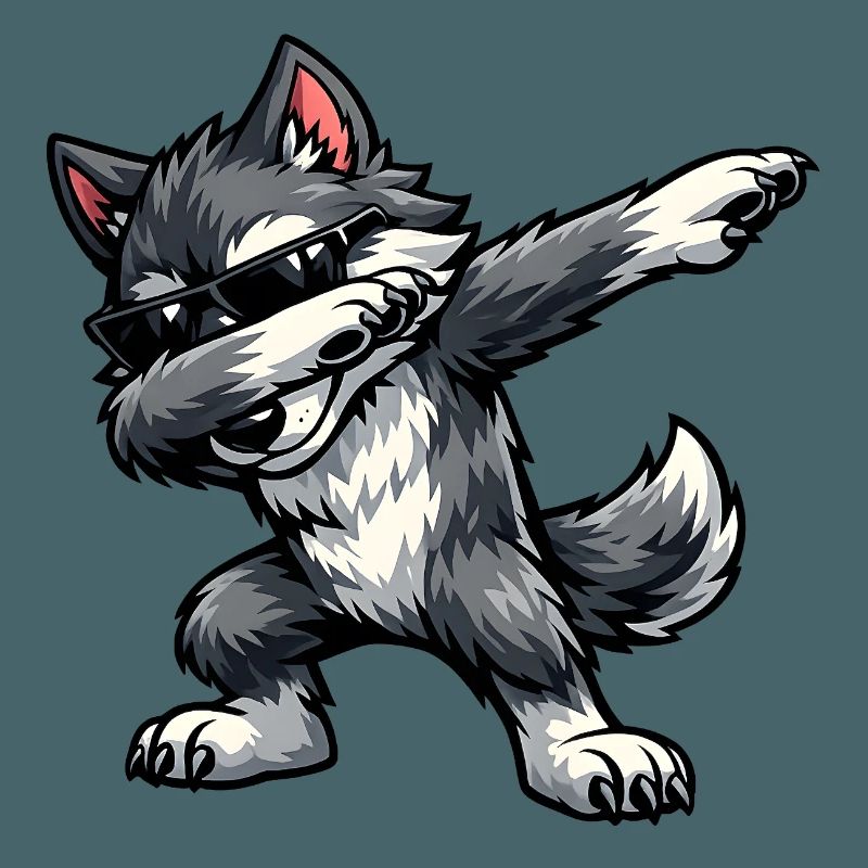 Dabbing Wolf