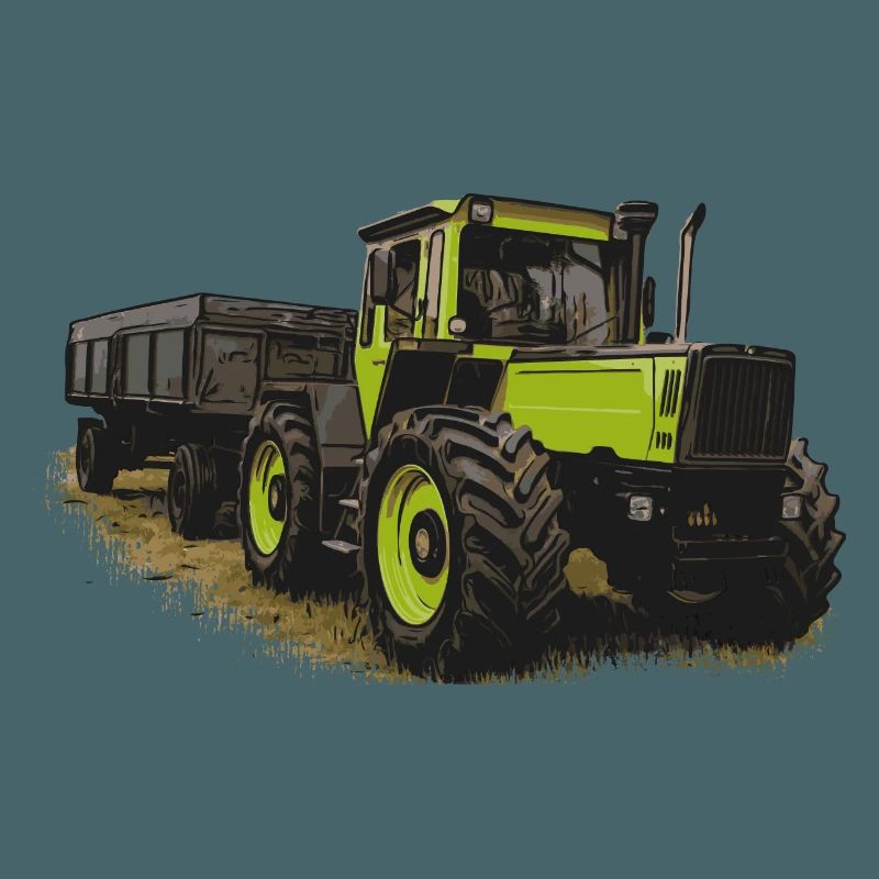 MB trac 1600 turbo with trailer