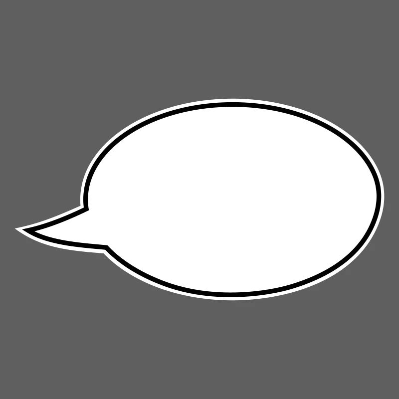 Speech bubble comic right