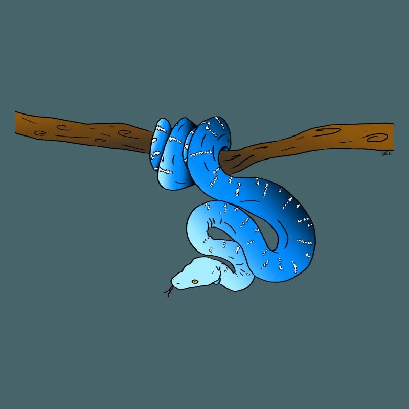 Blaue Schlange
