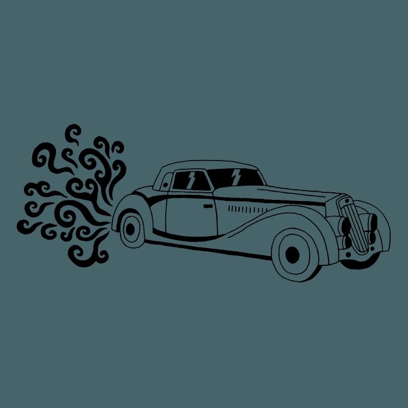 Schwarzer Oldtimer