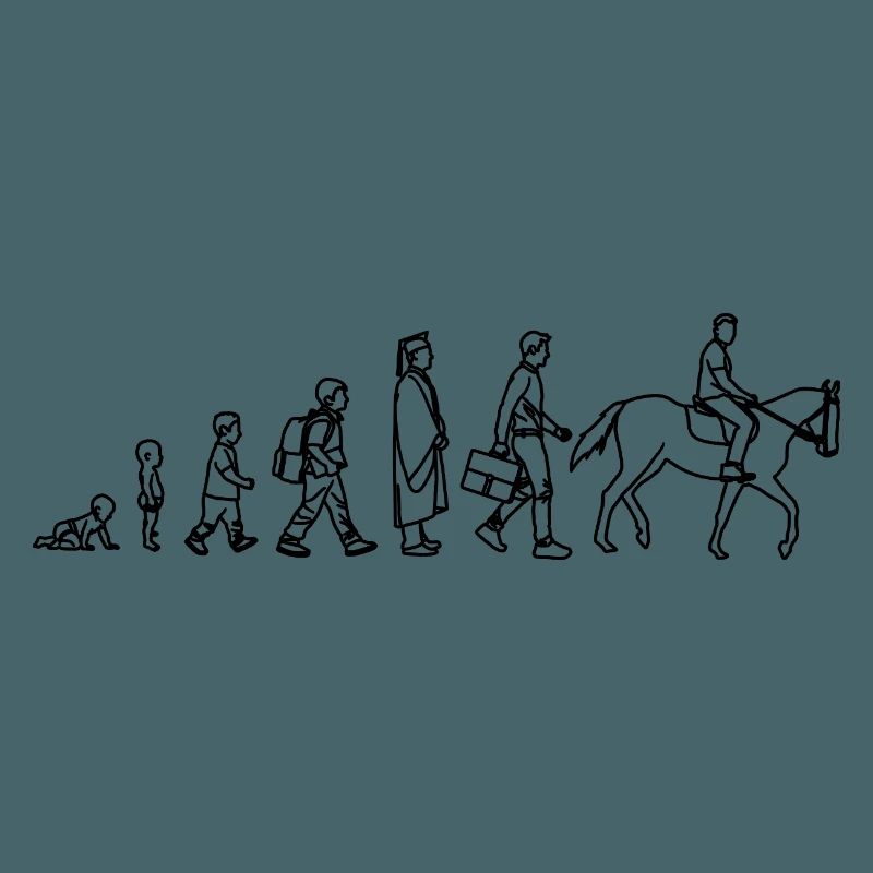Évolution de l’enfant au cavalier