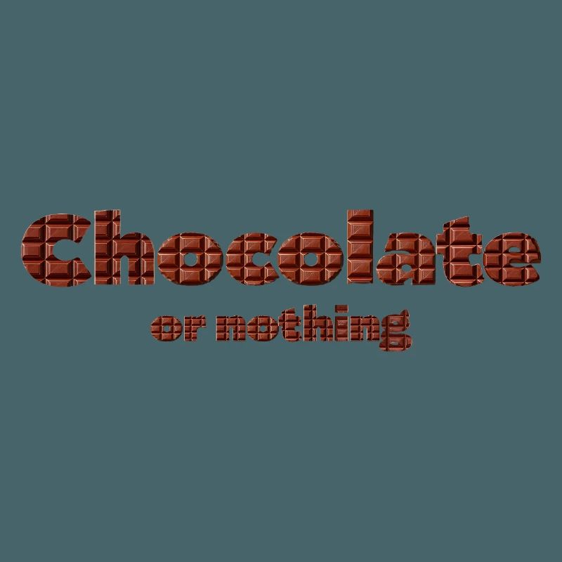 Chocolate pattern with 3D effect